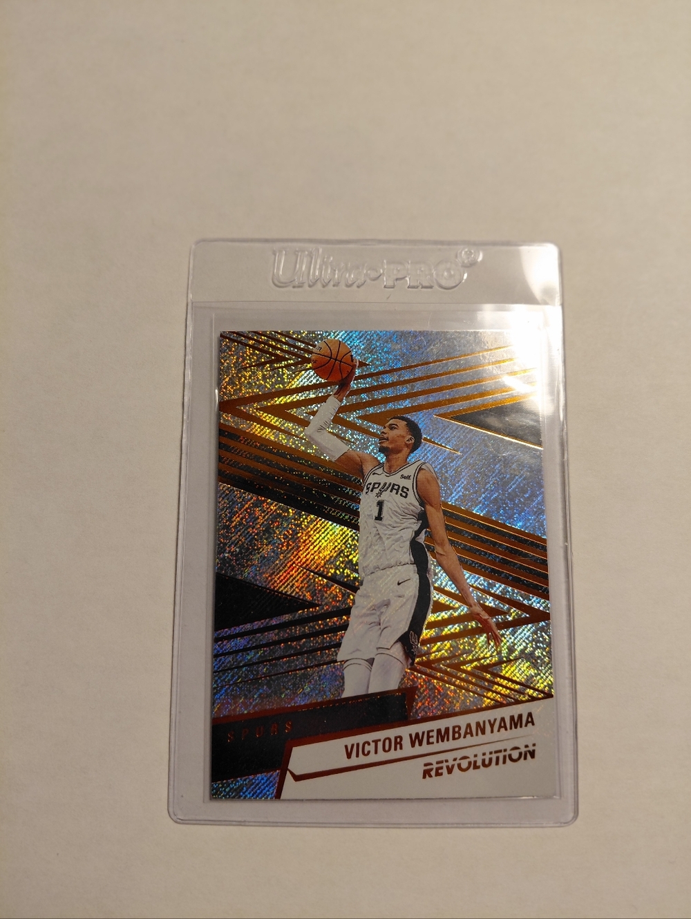 Revolution Holographic Basketball Card Case - Gold, Blue, Black